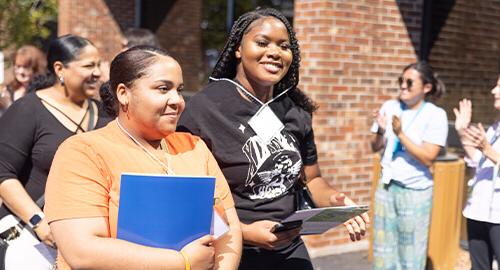 Students at Orientation